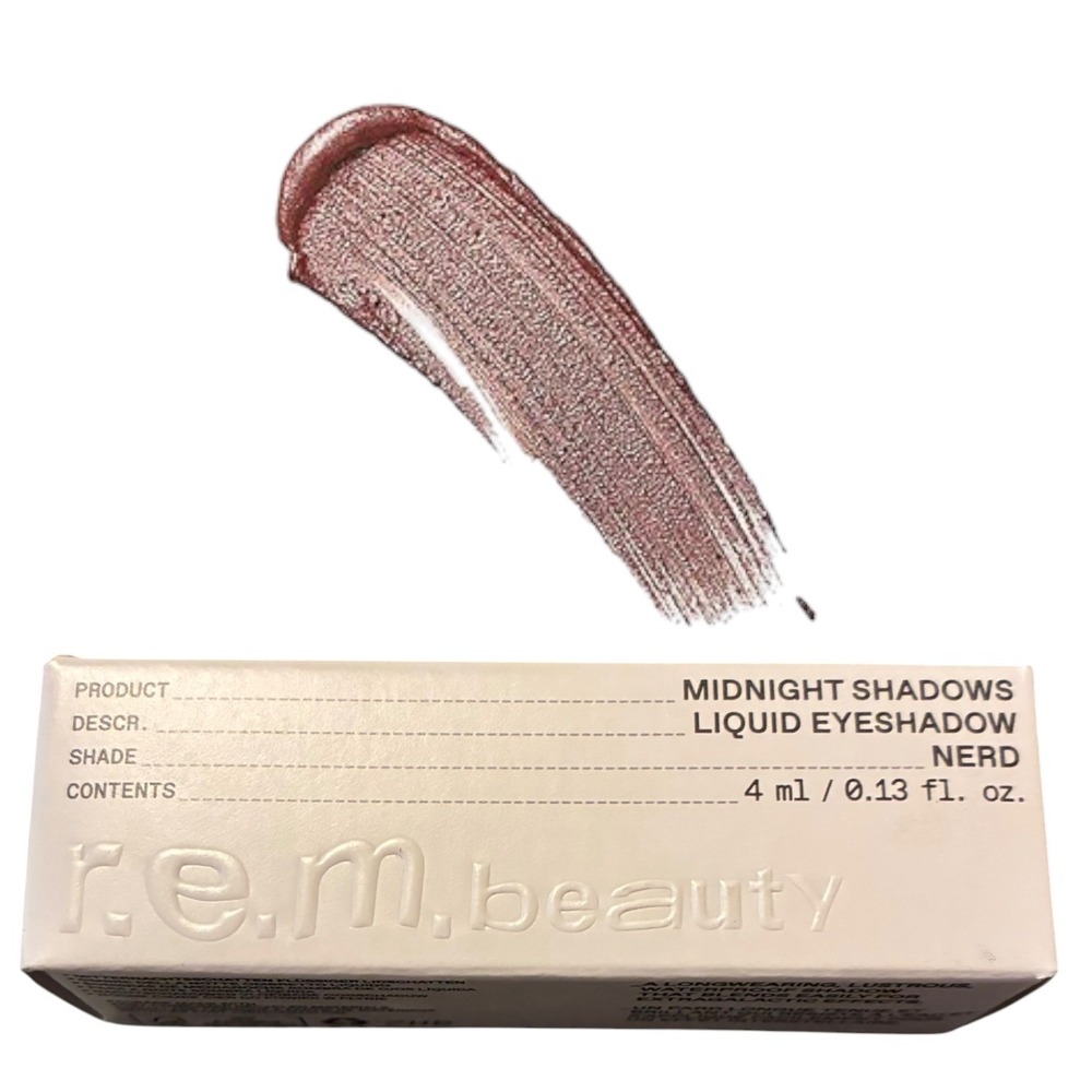 r.e.m. beauty Midnight Shadows Lustrous Liquid Eyeshadow Nerd Rose Bronze NIB